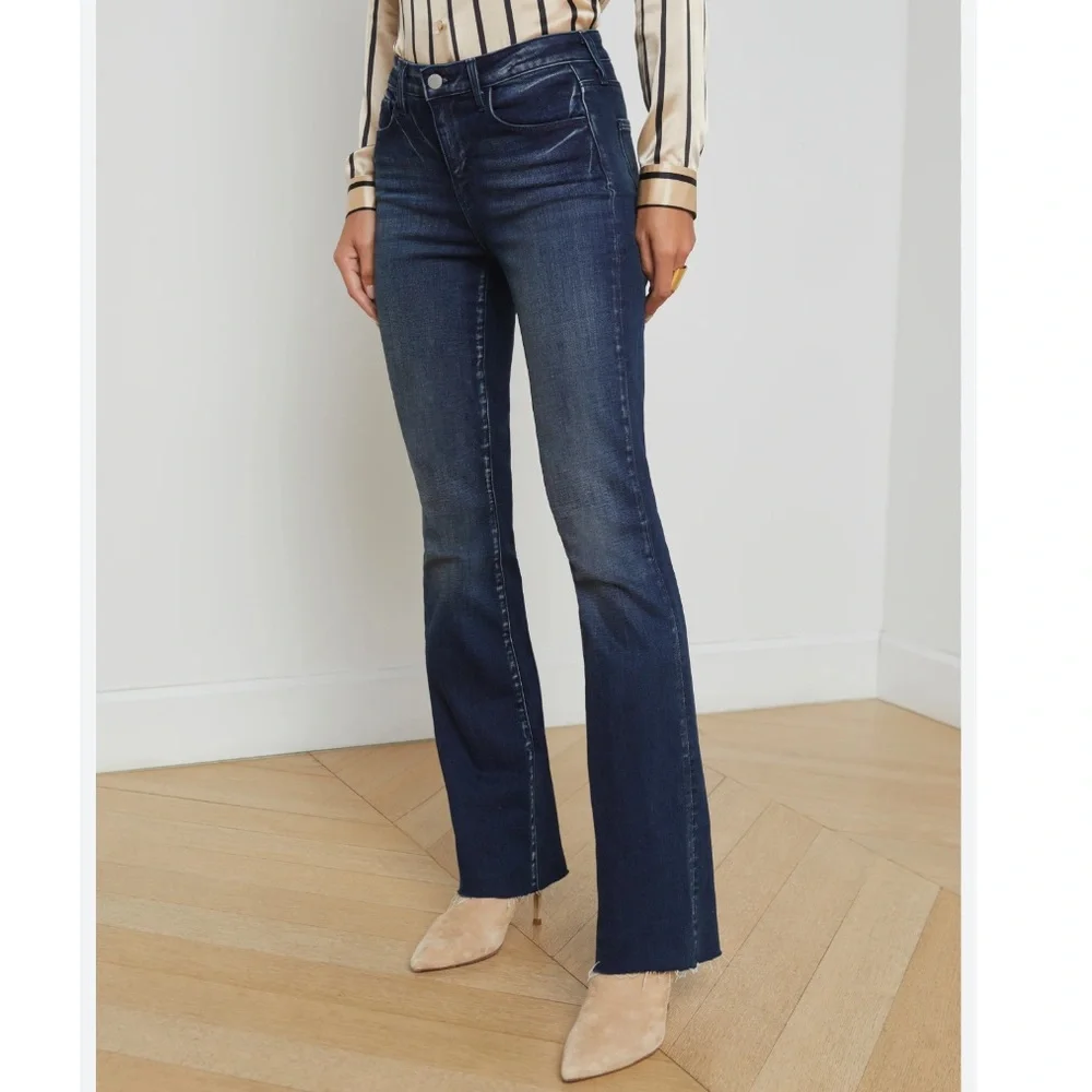 L’Agence Sneeki Low Rise Straight Jeans in Westmont. - Picture 2 of 12